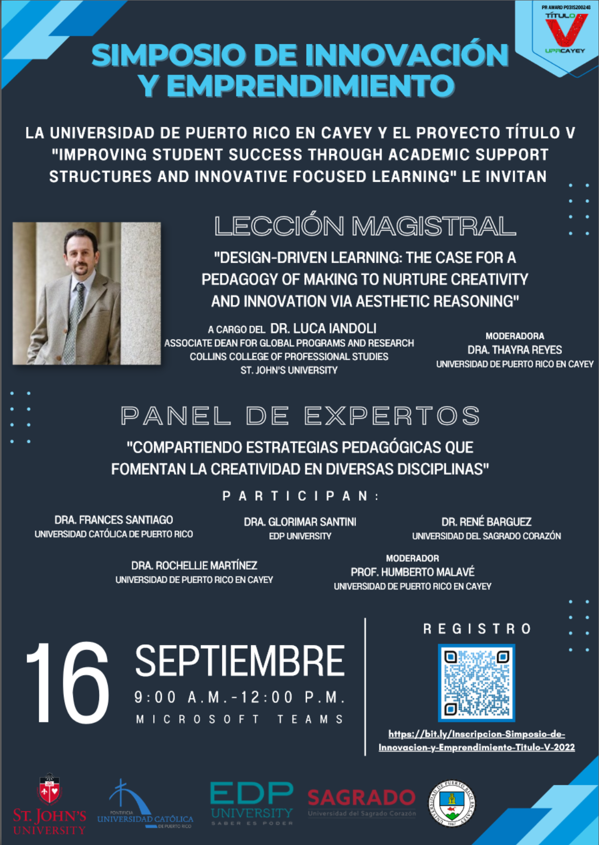 Enlace a la promoción del Simposio de Innovación y Emprendimiento