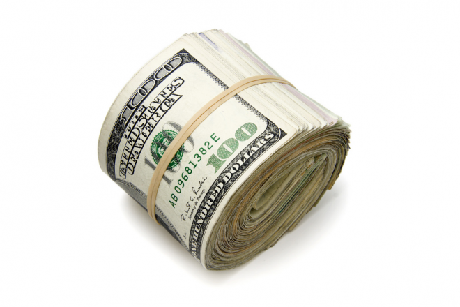 money1 Imagen de un rollo de dinero, alta definición.