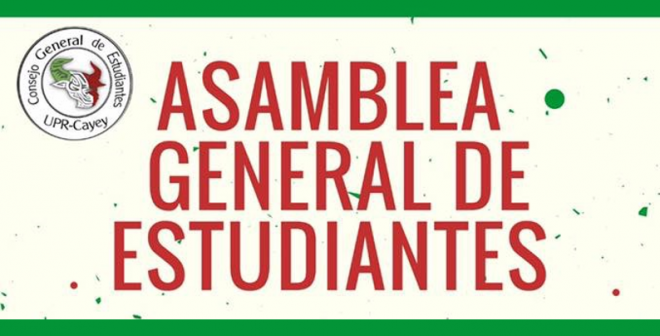 consejo Imagen representativa a la Asamblea General de Estudiantes