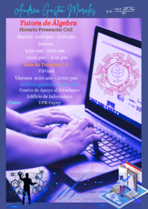 Imagen de Andrea Gastón Morales Tutora de Álgebra CAETV UPR Cayey Agosto 2023