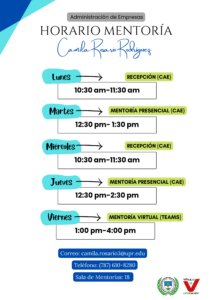 Imagen de Horario Eduardo J. Soliván Cartagena Tutor Álgebra Agosto 2023