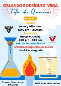 Imagen de ORLANDO J. RODRÍGUEZ VEGA TUTOR QUÍMICA CAE TV UPR CAYEY AGOSTO 2023