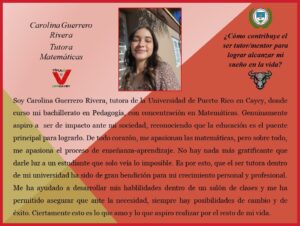 Imagen de Reflexión Carolina Guerrero Rivera Tutora Matemáticas CAE TV UPR Cayey Junio 2023