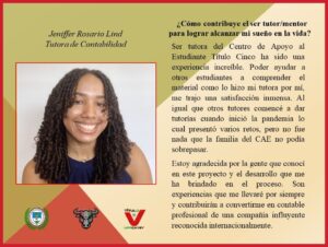 Imagen de Reflexión Jeniffer Rosario Lind Tutora Contabilidad CAE TV UPR Cayey Junio 2023