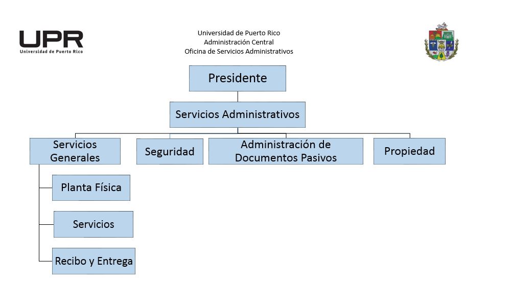 Organigrama de la Oficina de Sistemas Administrativos