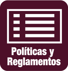 Botón para acceder página web de Políticas y Reglamentos de la Universidad de Puerto Rico.