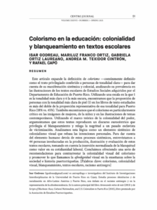 Colorismo en la educación