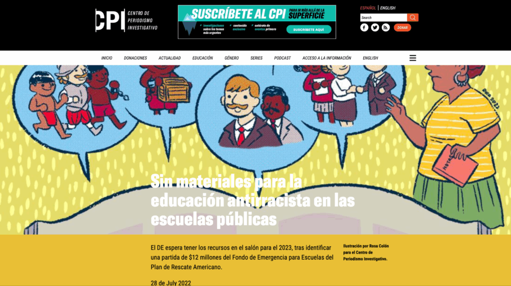 Sin materiales para la educación antirracista en las escuelas públicas por Tatiana Díaz Ramos. Centro de Periodismo Investigativo. 28 Julio de 2022