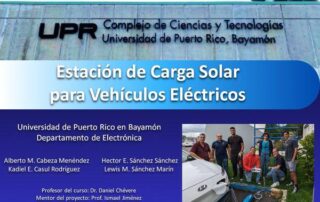Estudiantes de UPR Bayamón crean estación de carga solar para vehículos eléctricos
