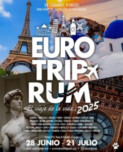 Afiche promocional del Euro-trip RUM 2025