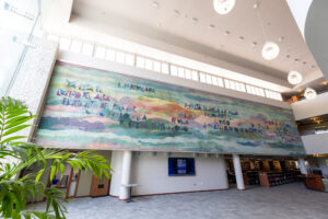 Tapiz Madrugada de la Biblioteca de la Escuela de Derechos