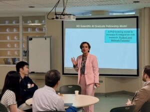 La doctora Zayira Jordán Conde, presidenta de la Universidad de Puerto Rico, participó de los eventos del encuentro educativo