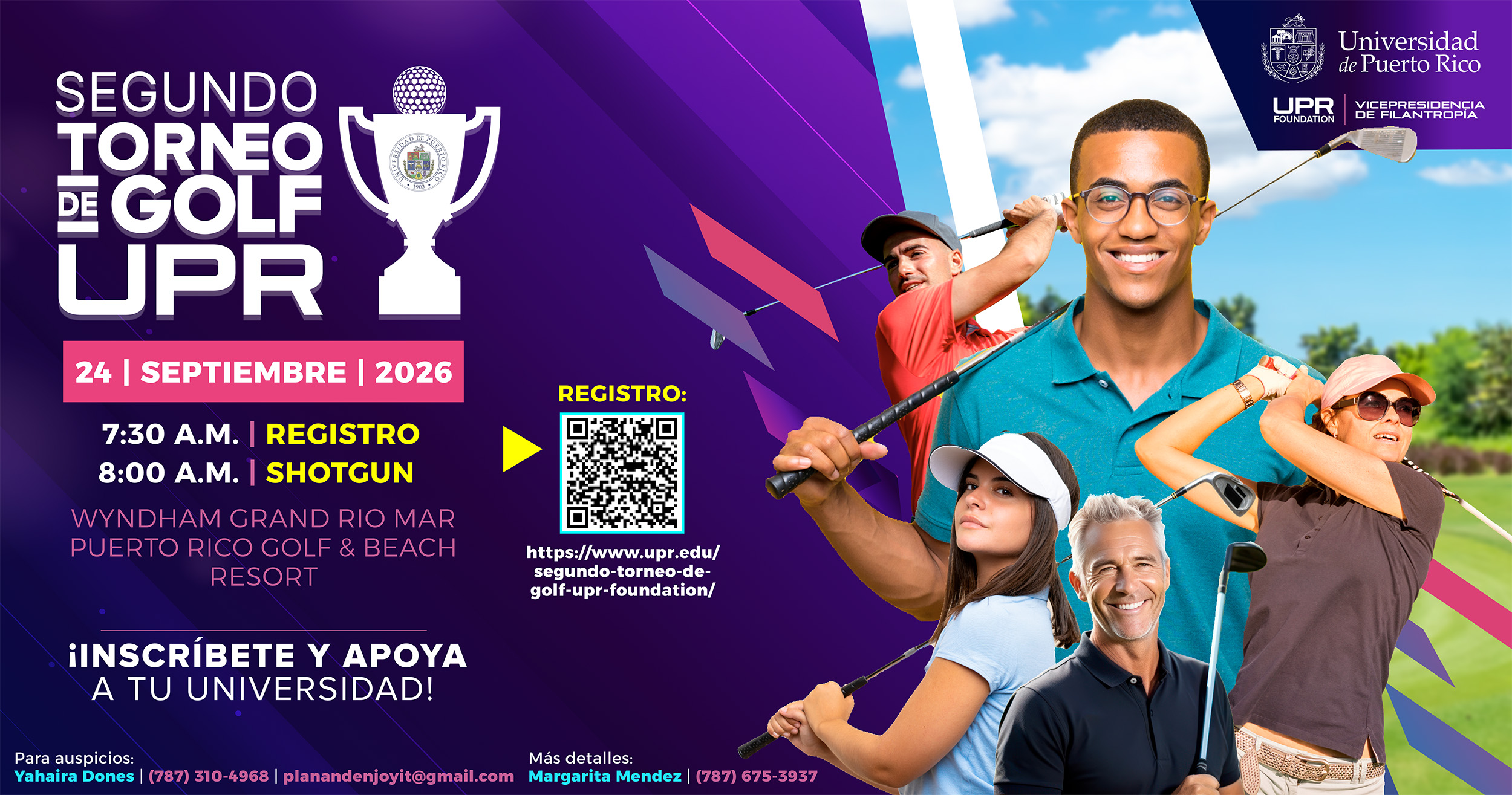 Segundo Torneo de Golf UPR Foundation en el Wyndham Grand Rio Mar Puerto Rico Golf and Beach Resort