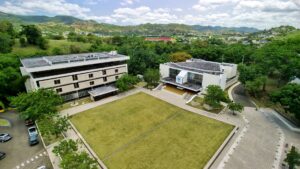 Vista aérea del campus de la UPR en Cayey.